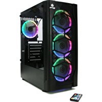 Performax 650W  4x Fan Inferno RGB 80+ Bronze ATX Gaming Siyah Bilgisayar Kasası