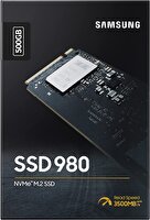 Samsung 980 ADAD6SAM0009 500 GB 3100/2600 MB/s M.2 NVMe SSD