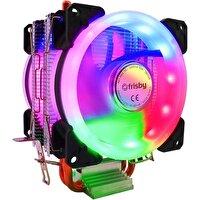 Frisby FCL-F1324C Çift Fanlı 4x Bakır Borulu Amd/Intel Uyumlu Kule Ti̇pi̇ Rainbow İşlemci̇ Fanı