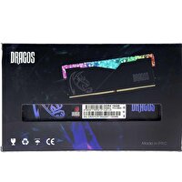 Dragos Sirius Vega M 16 GB 3200 MHz CL22 1.2V DDR4 Siyah Soğutuculu RGB RAM