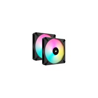 Corsair AF140 CO-9050156-WW Rgb Slim 140MM Pwm Akışkan Dinamik Rulmanlı Fan Siyah 2'li Paket