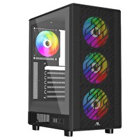 Power Boost PB-A700B 750W 80+ Bronze ATX USB 3.0 Rainbow Fanly Mesh Siyah Oyuncu Bilgisayar Kasası
