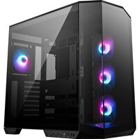 MSI MAG Pano 100R PZ Temperli Cam 3x120 MM 1x120 MM ARGB Fan ATX Panoramik Gaming Siyah Bilgisayar Kasası