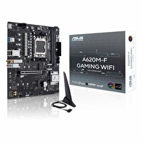 Asus A620M-F Gaming WiFi DDR5 8000 MHz OC M.2 HDMI PCIe 4.0 AM5 mATX Anakart
