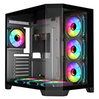 Frisby FC-9550G 850W 80+ Bronze 7x120 MM ARGB FAN Mid Tower ATX Siyah Gaming (Oyuncu) Kasa