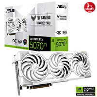 Asus TUF Gaming GeForce RTX 5070 Ti 16 GB OC White Edition GDDR7 256 Bit Gaming Ekran Kartı