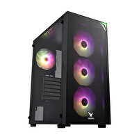 Vento FSP VG3400S 750W 80+ GEN5 4x120 MM RGB Fan Temperli Cam USB 3.0 Mesh ATX Gaming Kasa