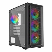 Power Boost PB-P705B 650W 80+ Bronz USB 3.2 ARGB ATX Mid Tower Siyah Kasa