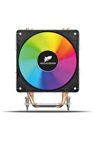Megalodon TW120 6 Bakır Borulu ARGB Kule Tipi CPU Fan Sadece İntel İşlemci Uyumlu İşlemci Soğutucu