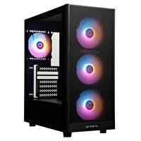 BitFenix Grafi Black 4x120mm FRGB Fan Mesh Temperli Cam USB 3.0 Mid Tower ATX Gaming Kasa BFC-GRM-KKGSK-4F