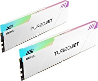 Agi Turbolet UD858 DDR5 Turbojet RGB 32 GB 2x16 6000 MT/s CL30 Beyaz RAM