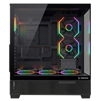 Rampage Hydra V5 750W 80+ Bronze Tempered Glass 6x12 CM ARGB Siyah ATX Gaming Kasa