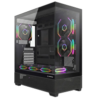 Rampage Hydra V5 850W 80+ Bronze Tempered Glass 6x12 CM ARGB Siyah ATX Gaming Kasa