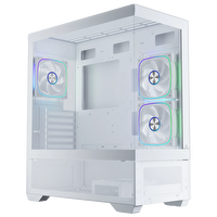 GameBooster NYVRA ALPHA 750W 80+ Bronze SeaView ARGB ATX3.1 PCI-E 5.1 Beyaz ATX Mid Tower Kasa