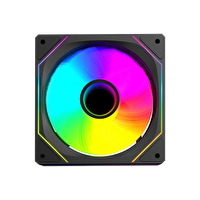 Rampage 7C-120S 12cm Double Ring Aynalı ARGB Siyah Kasa Fanı