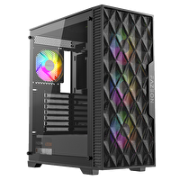 Fazeon F7 650W 80+ Bronze Tempered Glass Mesh 4x RGB Fanlı Siyah ATX Bilgisayar Kasası