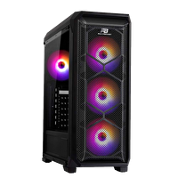 Power Boost VK-P15B 600W 80 Plus ARGB USB 3.0 Mesh Panelli Siyah Mid Tower Oyuncu Kasası