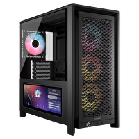 Corsair Frame 4000D LCD RS 1000W 80+ Gold ARGB Tempered Glass USB 3.2 Siyah E-ATX Mid Tower Bilgisayar Kasası