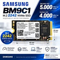 Samsung BM9C1 1 TB M.2 2242 NVMe PCIe Gen4x4 SSD MZAMX1T0HCLD-00BL2 Bulk