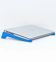 BK Gift Taşınabilir Ahşap Mavi Notebook Laptop Standı