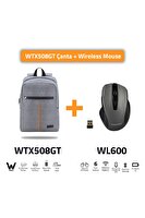 Classone BP-WTX508GT-WL600 15.6" Su Geçirmez Notebook Laptop Sırt Çantası+Kablosuz Mouse
