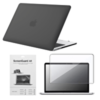 Codegen Apple 13" MacBook Pro M2 A2686 Siyah Kılıf Koruyucu ve Ekran Film CMPTM2-133B