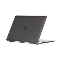 Codegen Apple 13" MacBook Air A1932 A2179 A2337 Siyah Carbon Fiber Dizayn Kılıf Koruyucu Kapak CMATF-133B