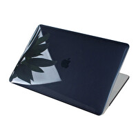McStorey Macbook Air M1 13" A1932 A2179 A2337 Uyumlu Kristal Siyah Kılıf