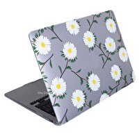 McStorey MacBook Air M1 13" A1932 A2179 A2337 Uyumlu Kristal Yeşil Sarı Laptop Koruyucu Kılıf FLOWER01NL