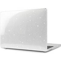 McStorey MacBook Air M1 13" A1932 A2179 A2337 Uyumlu Şeffaf Crystal Star Laptop Koruyucu Kılıf