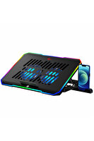 Havit Gamenote F2069 Cooling Pad RGB Ayarlanabilir 2 Büyük Fan 2000 Rpm Gaming Laptop Soğutucu