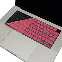 McStorey Macbook Air Pro 15" M1 M3 A2681 A2941 A2442 A2485 A2992 A2991 US(ABD) İngilizce Açık Pembe Klavye Kılıfı