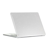 McStorey MacBook Air M2 13.6" A2681 Uyumlu Crystal Star Şeffaf Laptop Koruyucu Kılıf