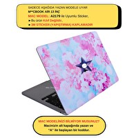 McStorey MacBook Air A2179 Uyumlu Pembe Koruyucu Sticker Laptop Kaplama Kılıf FLOWER0