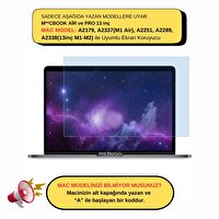 McStorey MacBook Air Pro Uyumlu 13" Anti Blue Ray Şeffaf Ekran Koruyucu