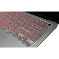 Pembe Altın Macbook Air M1 Klavye Kılıfı Türkçe Q Baskı A2179 A2337 Ile Uyumlu