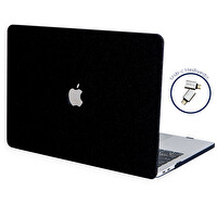 Siyah Macbook Pro Kılıf 13 Inç Simli M1-m2 A1706 A1708 A1989 A2159 A2251 A2289 A2338 Ile Uyumlu G1505