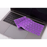 Mor Macbook Pro Klavye Koruyucu Uk(eu) İngilizce Baskı A1706 A1989 A2159 A1707 A1990 Uyumlu