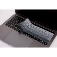 Siyah Gri Macbook Pro Klavye Koruyucu Uk(eu) İngilizce Baskı A1706 1989 2159 A1707 1990 Uyumlu Ombre