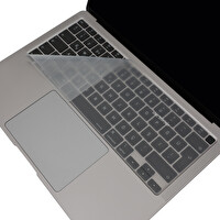 Şeffaf Laptop Macbook Air Klavye Kılıfı Türkçe Q Harf Baskılı A1932 Ile Uyumlu