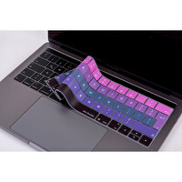 Pembe Mavi Macbook Pro Klavye Koruyucu Uk(eu) İngilizce Baskı A1706 1989 2159 A1707 1990 Uyumlu Ombre