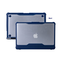 Mavi Macbook Air Koruyucu Kılıf A1932 Ile Uyumlu 2018/2019 Darbe Emici Outdoorhf