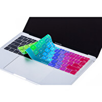 Pembe Yeşil Laptop Macbook Pro Klavye Kılıf Us(abd) İngilizce Baskılı A1534 A1708 Ile Uyumlu Dazzle