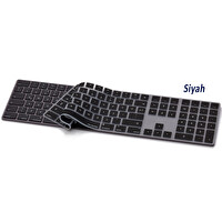 Siyah Apple Magic Keyboard-2 Ile Uyumlu Klavye Koruyucu A1843 Uk-us İngilizce-türkçe Baskı