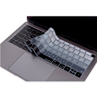 Siyah Gri Laptop Macbook Air Klavye Koruyucu Us-tr Harf Baskılı A1932 Ile Uyumlu Ombre
