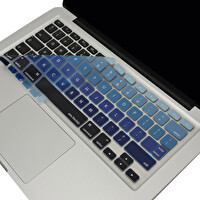 Lacivert Mavi Macbook Air Pro Klavye Kılıfı Laptop Us(abd) İngilizce A1466 A1502 A1398 Ile Uyumlu Ombre