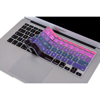 Pembe Mavi Macbook Pro Air Klavye Koruyucu Us-tr (eski Usb’li Model 2008/2017 Yılı) Ile Uyumlu Ombre