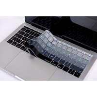 Siyah Gri Laptop Macbook Pro Klavye Kılıf Us(abd) İngilizce Baskılı A1534 A1708 Ile Uyumlu Ombre
