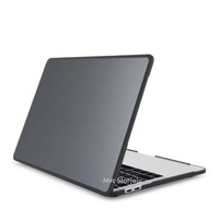 Macbook Air 13.6 inç M2-M3, TPU Outdoor (TouchID'li Air M2-M3) A2681 A3113 ile Uyumlu Siyah