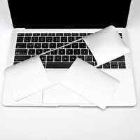 Macbook Pro 16inç Touchpad Sticker Film Koruyucu (2019 Yılı Cihazı) A2141 ile Uyumlu Gümüş